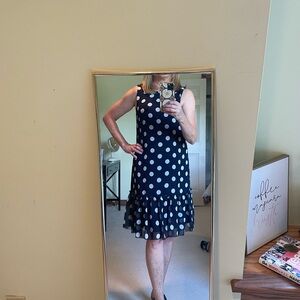 Tommy Hilfiger navy dot dress